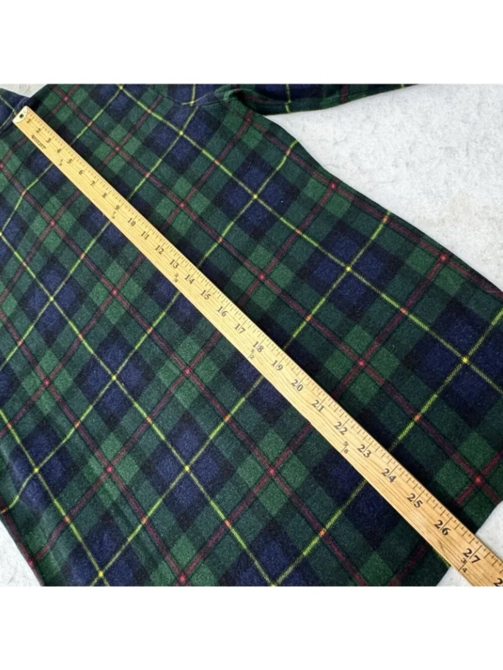Polo Ralph Lauren Tartan Estate-Rib Pullover Sweater Men’s Small 1/4 Zip Plaid